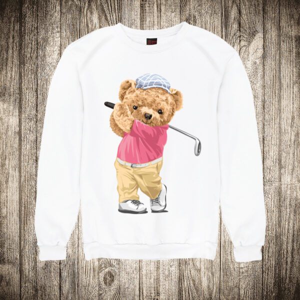 duks bez kapuljace boja bela slika meda teddy bear 77 golfer
