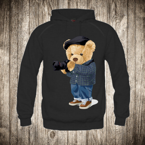 duks sa kapuljacom boja crna slika meda teddy bear 84 fotograf