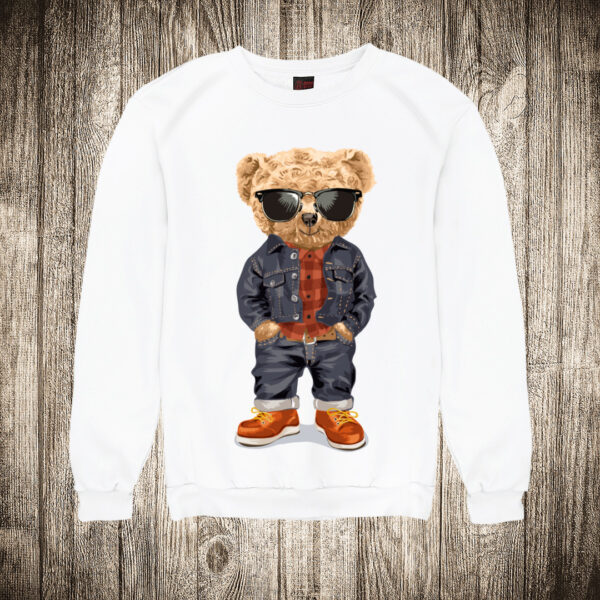 duks bez kapuljace boja bela slika meda teddy bear 85
