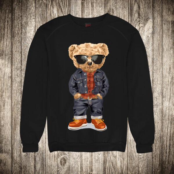 duks bez kapuljace boja crna slika meda teddy bear 85