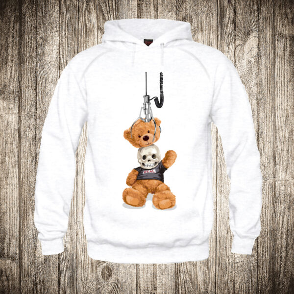 deciji duks boja bela slika meda teddy bear 86 kostur