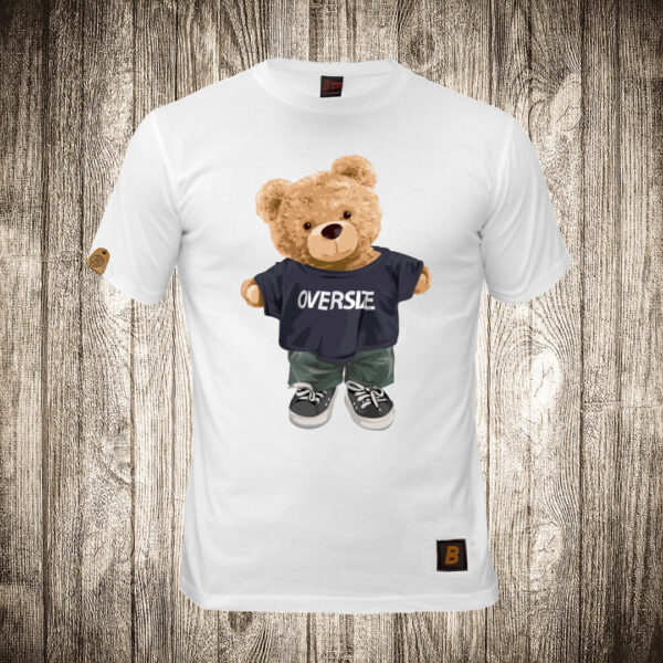 decija majica boja bela slika meda teddy bear 89 oversized