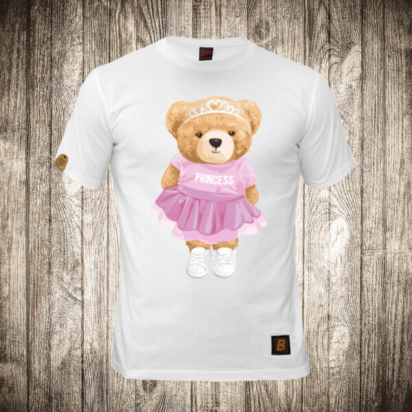 decija majica boja bela slika meda teddy bear 96 princeza 2