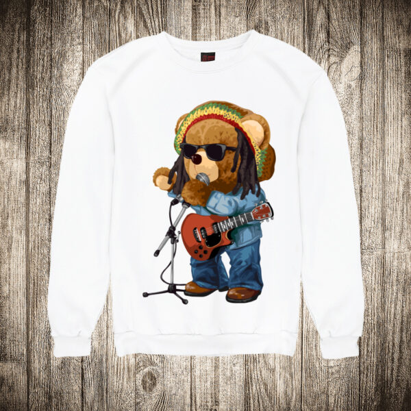 duks bez kapuljace boja bela slika meda teddy bear 98 rege