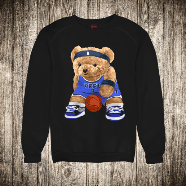 duks bez kapuljace boja crna slika meda teddy bear kosarkas 1