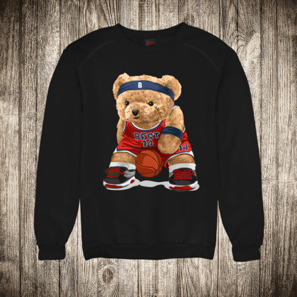 duks bez kapuljace boja crna slika meda teddy bear kosarkas 2