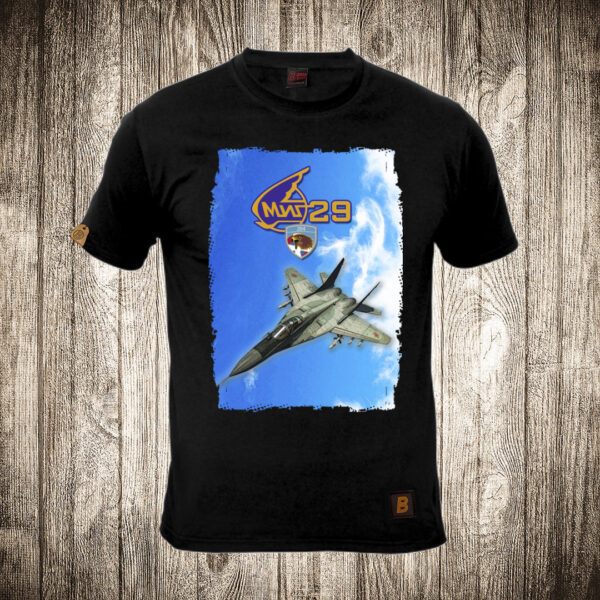 muska majica boja crna slika mig 29