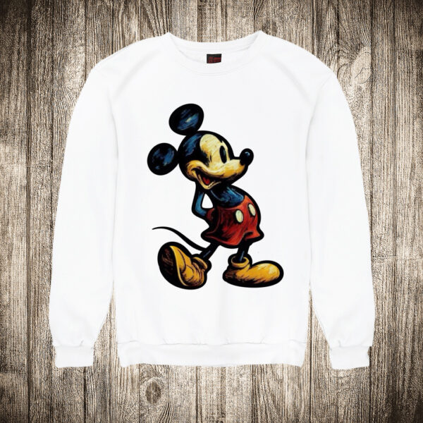 duks bez kapuljace boja bela slika miki maus 10 mickey mouse ulje na platnu