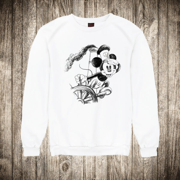duks bez kapuljace boja bela slika miki maus mickey mouse na brodu 2
