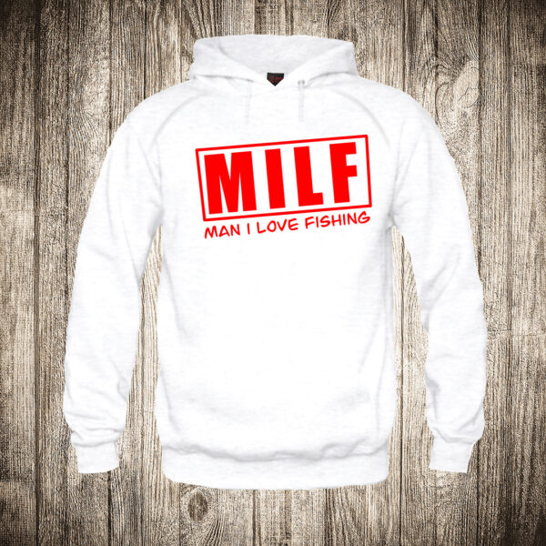 duks sa kapuljacom boja bela slika milf man i love fishing pecanje