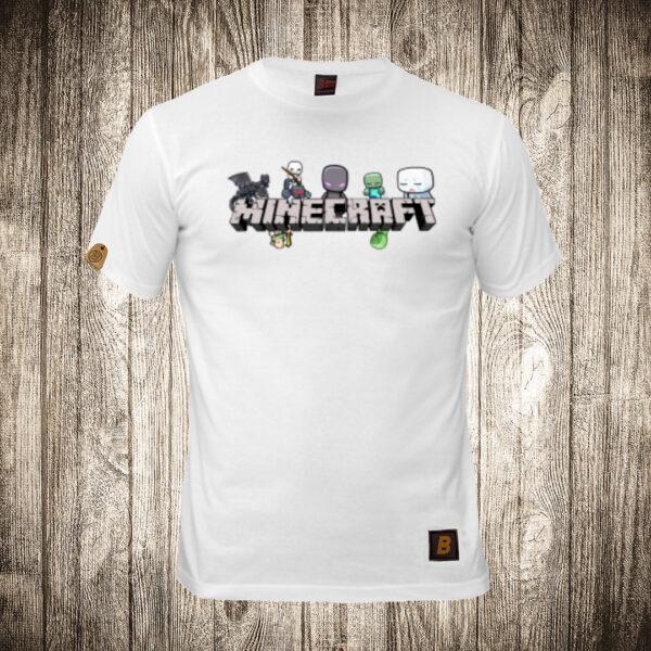 muska majica boja bela slika minecraft 3