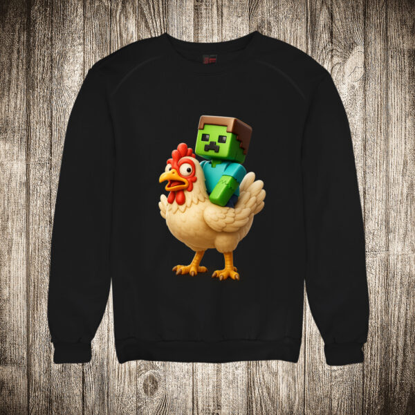duks bez kapuljace boja crna slika minecraft i kokoska