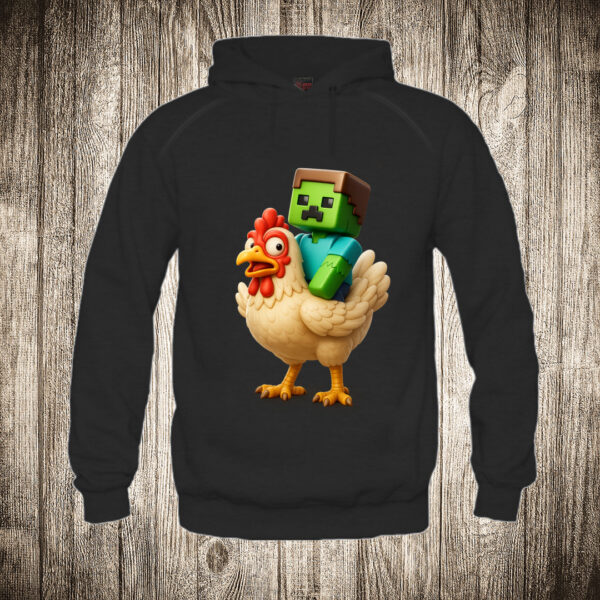 duks sa kapuljacom boja crna slika minecraft i kokoska