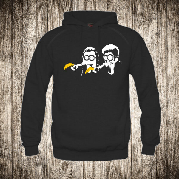 duks sa kapuljacom boja crna slika minions malci kao pulp fiction