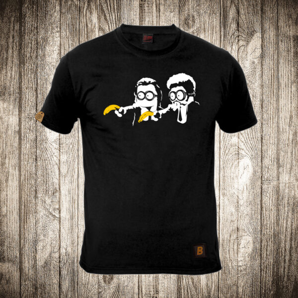 muska majica boja crna slika minions malci kao pulp fiction