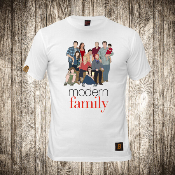 decija majica boja bela slika modern family