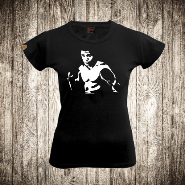 zenska majica boja crna slika muhamed ali 1