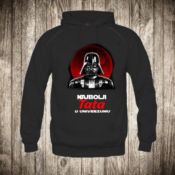 duks sa kapuljacom boja crna slika najbolji tata u univerzumu dart vader