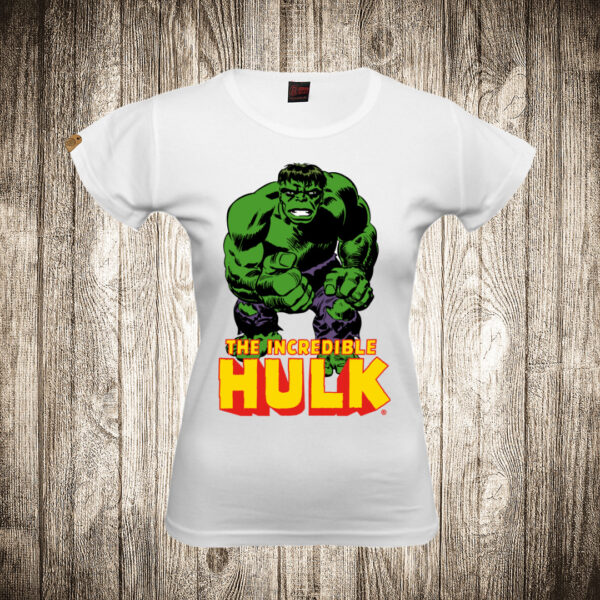 zenska majica boja bela slika neverovatni hulk