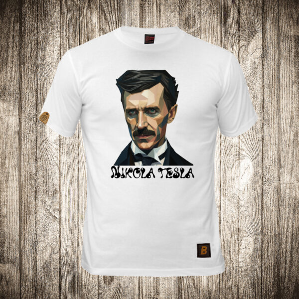 decija majica boja bela slika nikola tesla 10