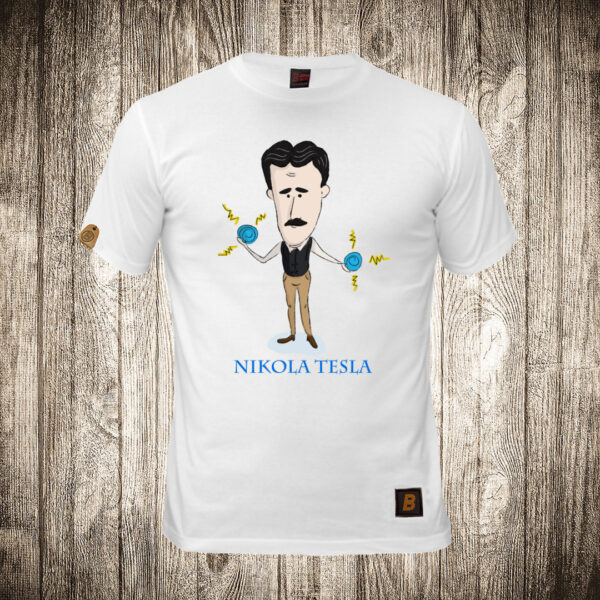 decija majica boja bela slika nikola tesla 5