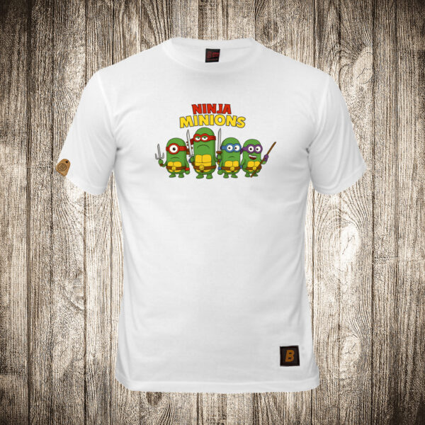 decija majica boja bela slika nindza minions nindza kornjace i malci