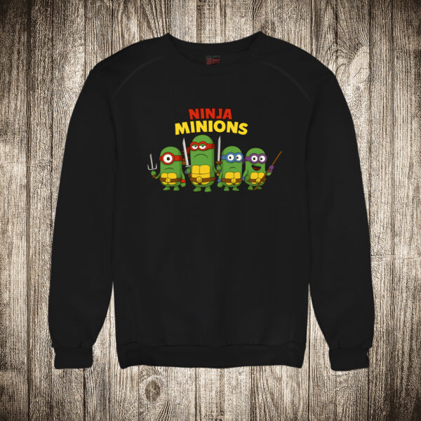 duks bez kapuljace boja crna slika nindza minions nindza kornjace i malci