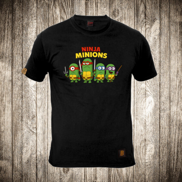 muska majica boja crna slika nindza minions nindza kornjace i malci