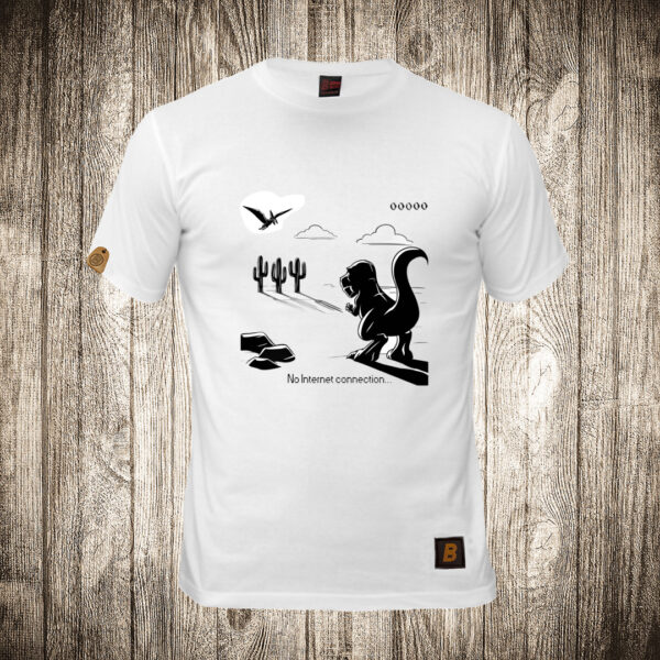 decija majica boja bela slika no internet connection dinosaurus 3