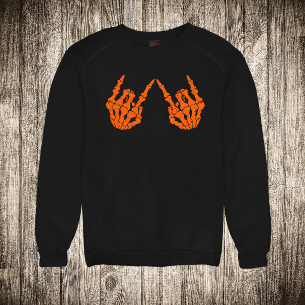 duks bez kapuljace boja crna slika noc vestica skelet ruke halloween 12