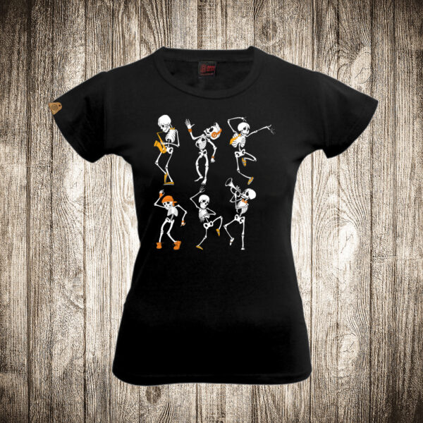 zenska majica boja crna slika noc vestica skeleti halloween 45