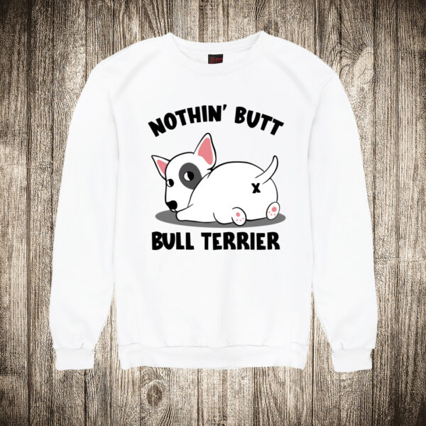 duks bez kapuljace boja bela slika nothing but bull terrier