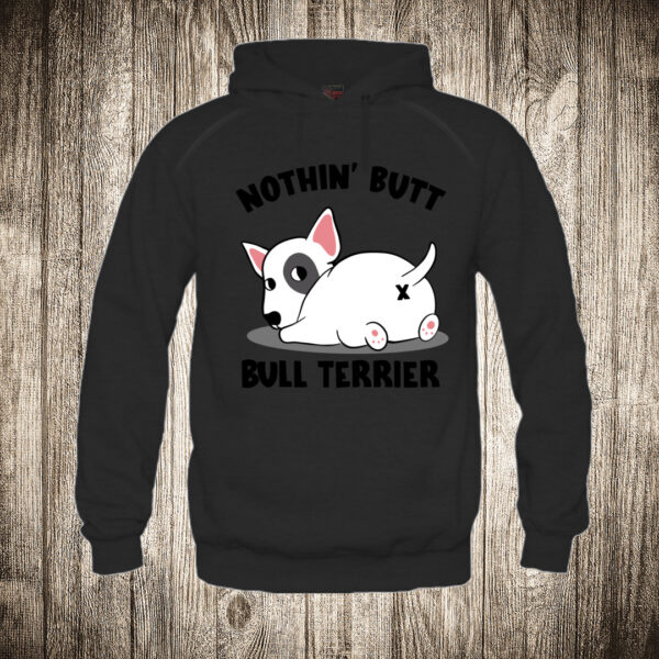 duks sa kapuljacom boja crna slika nothing but bull terrier