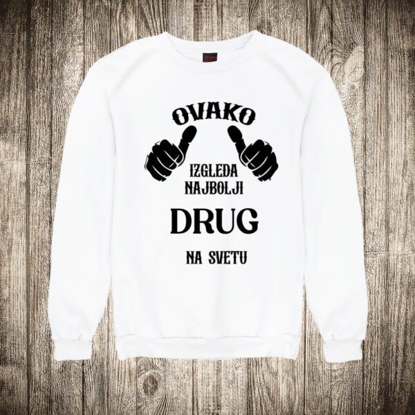 duks bez kapuljace boja bela slika ovako izgleda najbolji drug na svetu