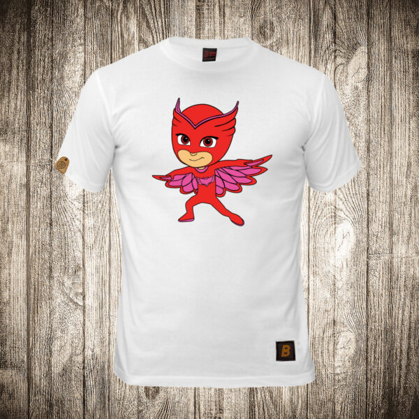decija majica boja bela slika owlette pj masks