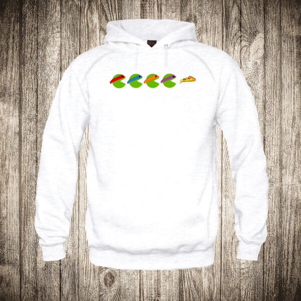 deciji duks boja bela slika pac man nindza kornjace pizza pica