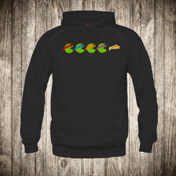 duks sa kapuljacom boja crna slika pac man nindza kornjace pizza pica