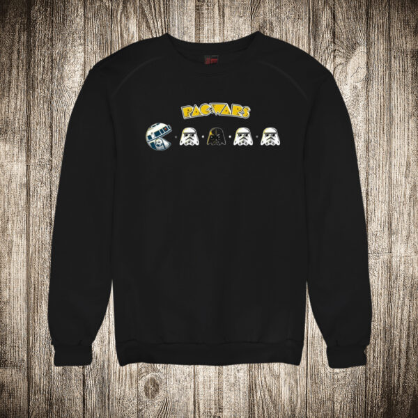 duks bez kapuljace boja crna slika pac wars pacman i star wars