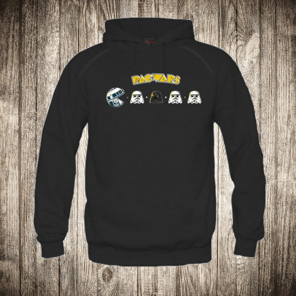 duks sa kapuljacom boja crna slika pac wars pacman i star wars