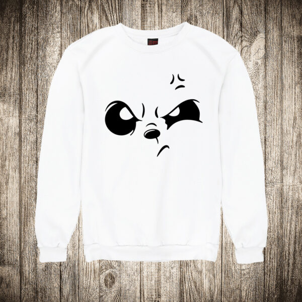 duks bez kapuljace boja bela slika panda konture lica