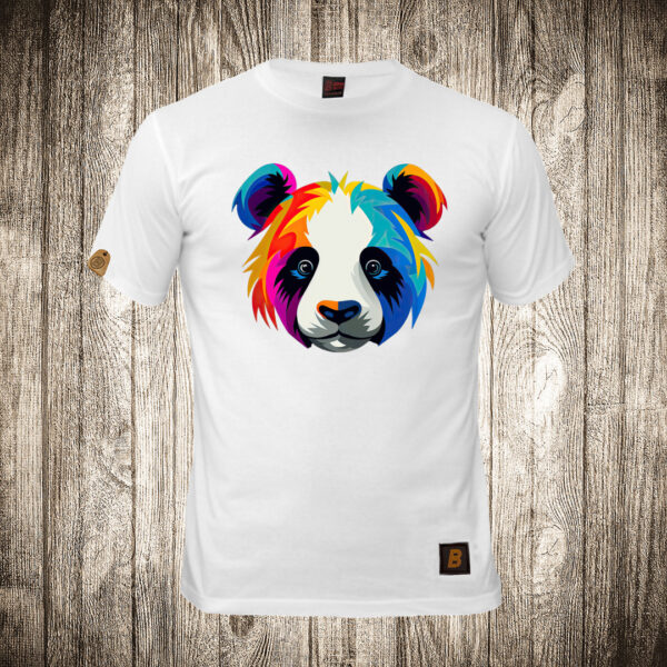 muska majica boja bela slika panda multikolor