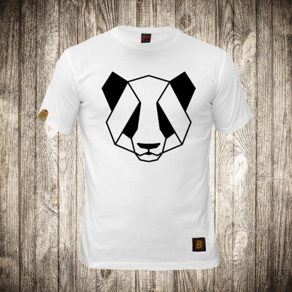 muska majica boja bela slika panda origami