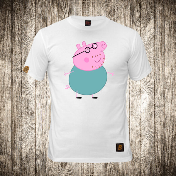 decija majica boja bela slika papa pig pepa prase