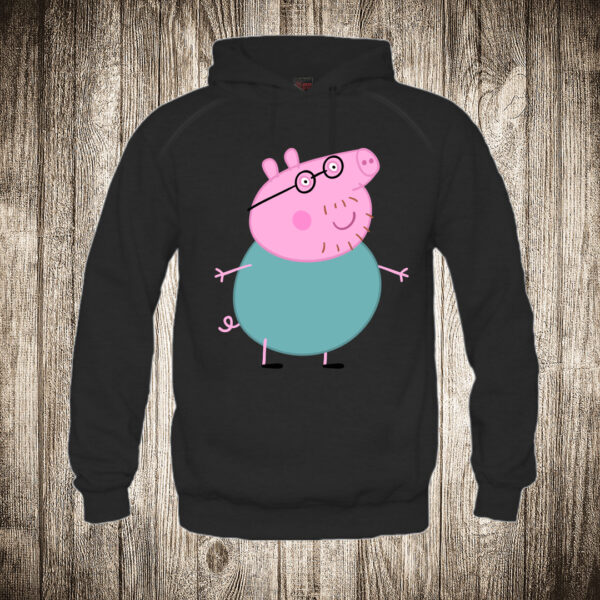 duks sa kapuljacom boja crna slika papa pig pepa prase