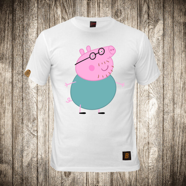 muska majica boja bela slika papa pig pepa prase