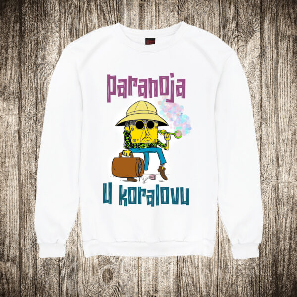 duks bez kapuljace boja bela slika paranoja u kolarovu sundjer bob