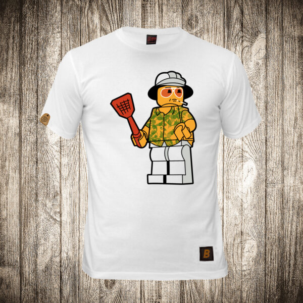 decija majica boja bela slika paranoja u lav vegasu lego