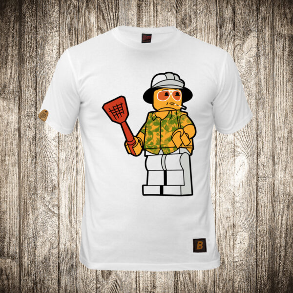 muska majica boja bela slika paranoja u lav vegasu lego