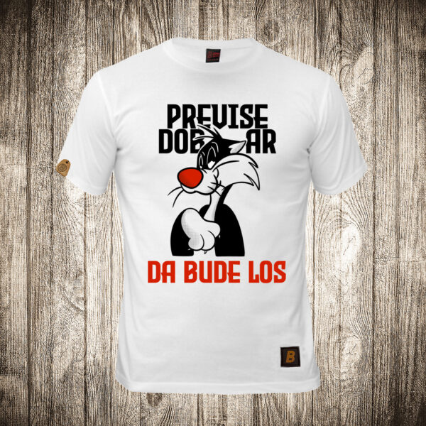 muska majica boja bela slika patak daca previse dobar da bude los