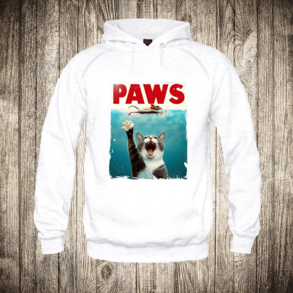 deciji duks boja bela slika paws jaws macka i mis